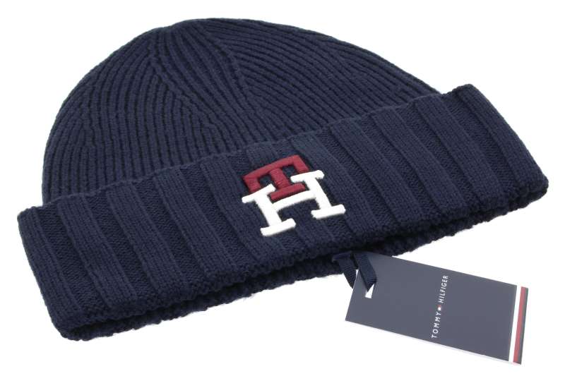 TOMMY HILFIGER  Pánská modrá čepice