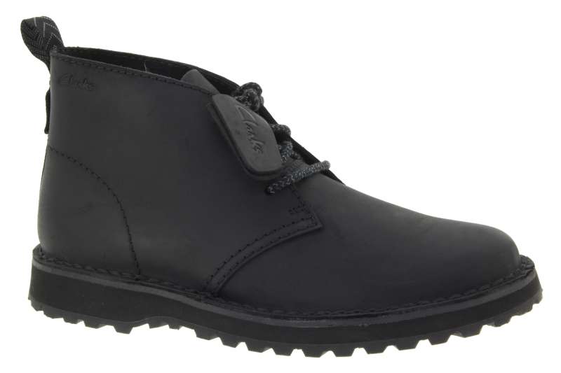 CLARKS Pánský kožený černý kotník